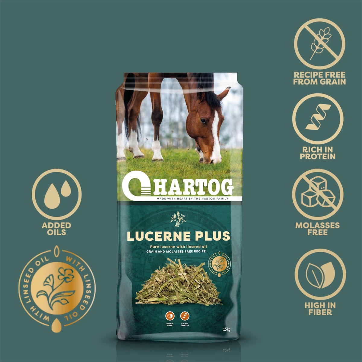 Hartog Lucerne Plus - horse feed